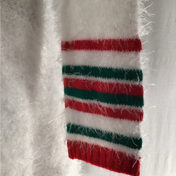 New ⛄️ Born Famous White Christmas Snowman Stretchy Cute Holiday Sweater Dress - Picture 11 of 16